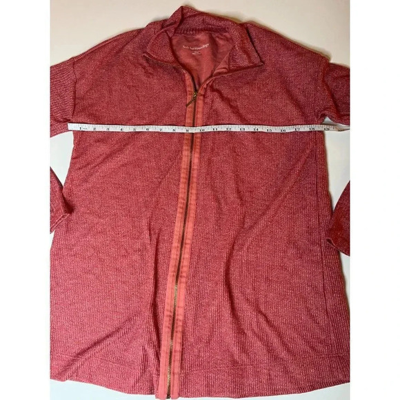Soft Surroundings Light Red Zip Up Size Small - Picture 6 of 6